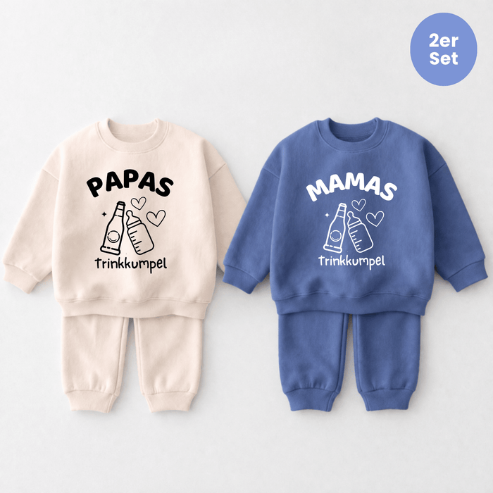Trinkkumpel 2er set - Märchen Mode aus Bio - Baumwolle personalisierte geschenke Babyset & Bodys mit spruch & Geschenkideen für Neugeborene & 0–24 Monate & und perfekt als Geschenk zur Geburt