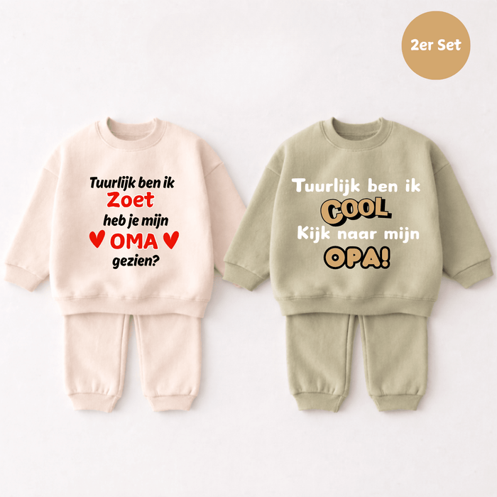 Tuurlijk ben 2er set - Märchen Mode aus Bio - Baumwolle personalisierte geschenke Babyset & Bodys mit spruch & Geschenkideen für Neugeborene & 0–24 Monate & und perfekt als Geschenk zur Geburt