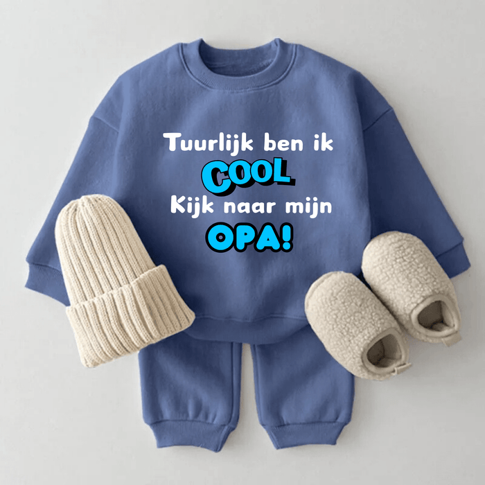 Tuurlijk ben ik cool Kijk naar mijn OPA! - Märchen Mode aus Bio - Baumwolle personalisierte geschenke Babyset & Bodys mit spruch & Geschenkideen für Neugeborene & 0–24 Monate & und perfekt als Geschenk zur Geburt