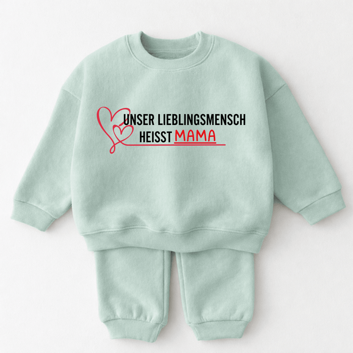 Unser lieblingsmensch heißt Mama - Märchen Mode aus Bio - Baumwolle personalisierte geschenke Babyset & Bodys mit spruch & Geschenkideen für Neugeborene & 0–24 Monate & und perfekt als Geschenk zur Geburt