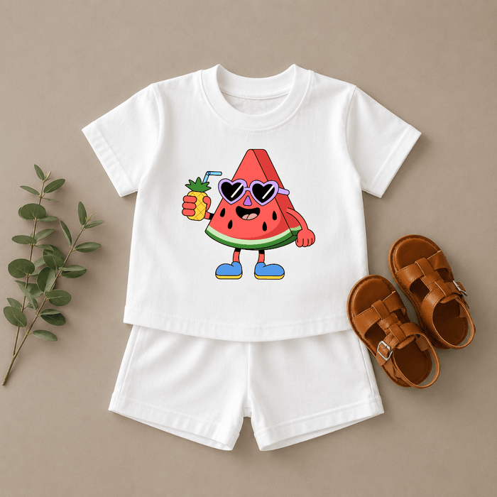 Wassermelone - shortset - Märchen Mode aus Bio - Baumwolle personalisierte geschenke Babyset & Bodys mit spruch & Geschenkideen für Neugeborene & 0–24 Monate & und perfekt als Geschenk zur Geburt