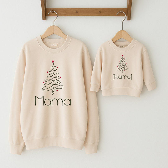 Weihnachts-Matching-Set Mama & Baby - Märchen Mode aus Bio-Baumwolle personalisierte geschenke Babyset & Bodys mit spruch & Geschenkideen für Neugeborene & 0–24 Monate & und perfekt als Geschenk zur Geburt