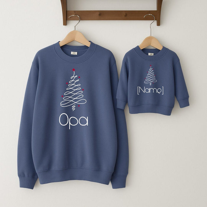 Weihnachts-Matching-Set Opa & Baby - Märchen Mode aus Bio-Baumwolle personalisierte geschenke Babyset & Bodys mit spruch & Geschenkideen für Neugeborene & 0–24 Monate & und perfekt als Geschenk zur Geburt