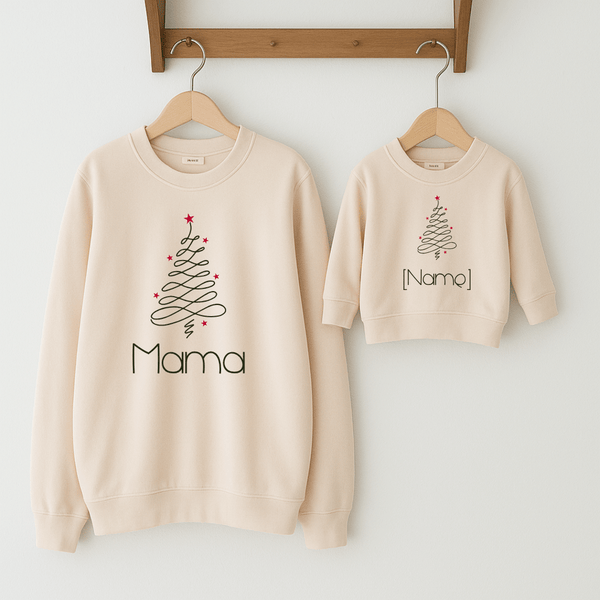 Weihnachtsbaum Sets mit Mama - Märchen Mode aus Bio - Baumwolle personalisierte geschenke Baby Outfit, Strampler & Geschenkideen für Neugeborene & 0–24 Monate & und perfekt als Geschenk zur Geburt product_