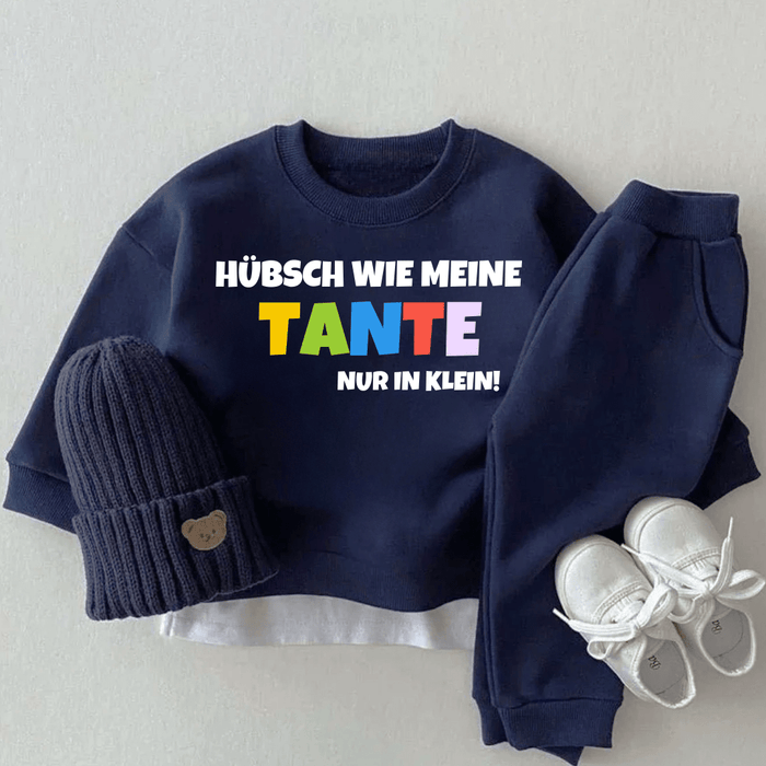 wie Tante in klein - Set - Märchen Mode aus Bio - Baumwolle personalisierte geschenke Babyset & Bodys mit spruch & Geschenkideen für Neugeborene & 0–24 Monate & und perfekt als Geschenk zur Geburt