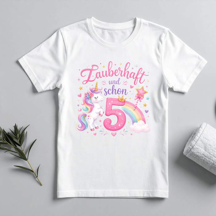 Zauberhaft und schon 5 - Märchen Mode aus Bio-Baumwolle personalisierte geschenke Babyset & Bodys mit spruch & Geschenkideen für Neugeborene & 0–24 Monate & und perfekt als Geschenk zur Geburt