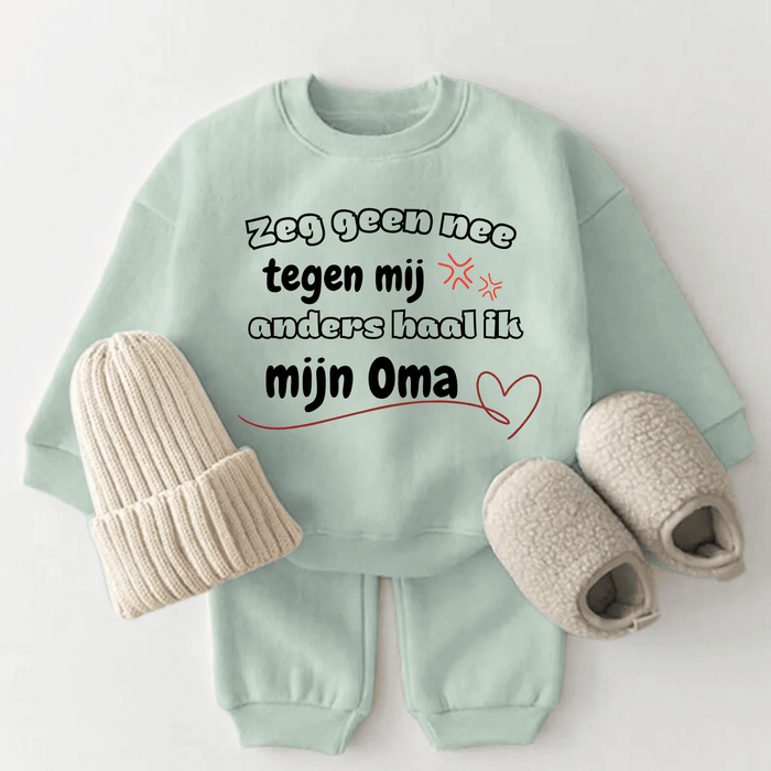 Zeg geen nee tegen mij anders haal ik mijn Oma - Märchen Mode aus Bio - Baumwolle personalisierte geschenke Babyset & Bodys mit spruch & Geschenkideen für Neugeborene & 0–24 Monate & und perfekt als Geschenk zur Geburt