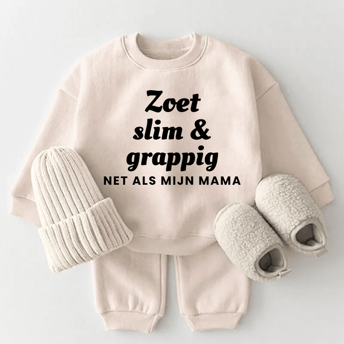 Zoet, slim & grappig – net als mijn mama - Märchen Mode aus Bio - Baumwolle personalisierte geschenke Babyset & Bodys mit spruch & Geschenkideen für Neugeborene & 0–24 Monate & und perfekt als Geschenk zur Geburt