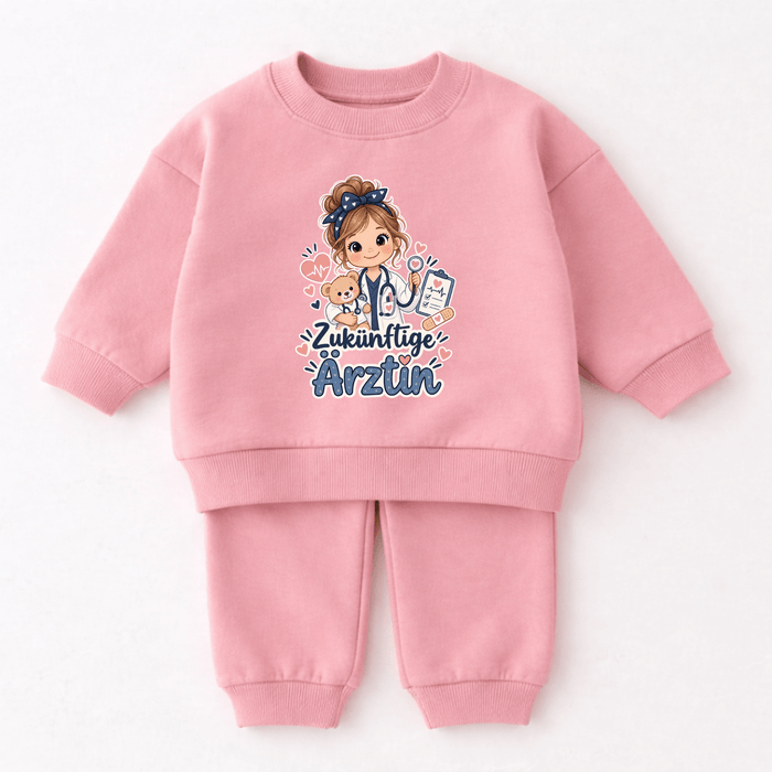 Zukünftiger Arzt & Zukünftige Ärztin 2-teiliges Kinder Outfit - Märchen Mode aus Bio-Baumwolle personalisierte geschenke Babyset & Bodys mit spruch & Geschenkideen für Neugeborene & 0–24 Monate & und perfekt als Geschenk zur Geburt