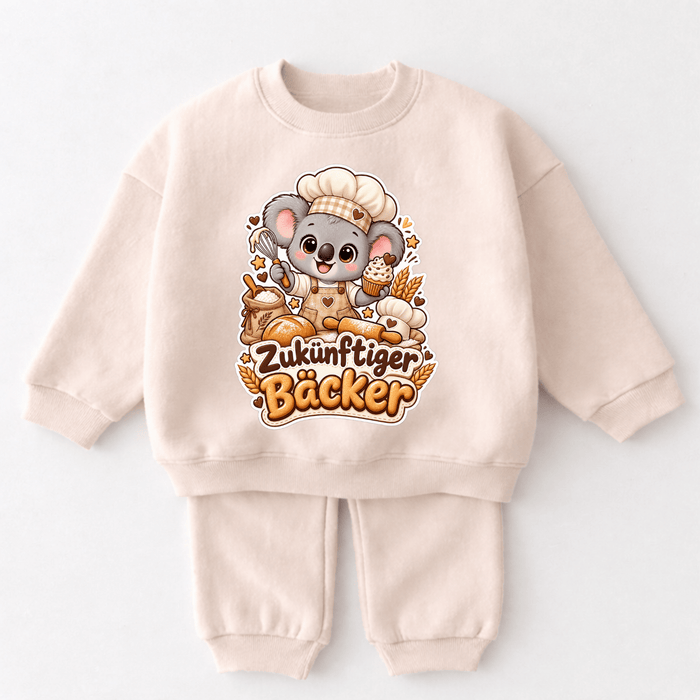 Zukünftiger Bäcker & Zukünftige Bäckerin 2-teiliges Kinder Outfit - Märchen Mode aus Bio-Baumwolle personalisierte geschenke Babyset & Bodys mit spruch & Geschenkideen für Neugeborene & 0–24 Monate & und perfekt als Geschenk zur Geburt
