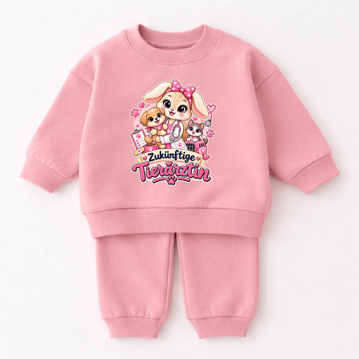 Zukünftiger Tierarzt & Zukünftige Tierärztin 2-teiliges Kinder Outfit - Märchen Mode aus Bio-Baumwolle personalisierte geschenke Babyset & Bodys mit spruch & Geschenkideen für Neugeborene & 0–24 Monate & und perfekt als Geschenk zur Geburt