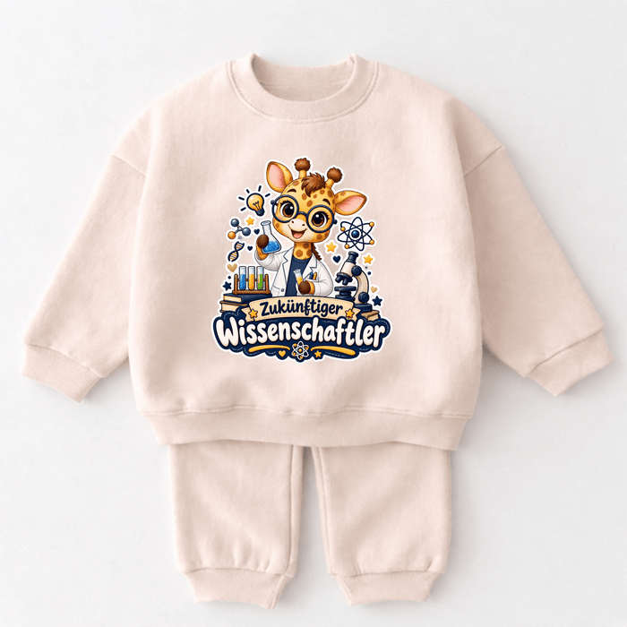 Zukünftiger Wissenschaftler & Zukünftige Wissenschaftlerin 2-teiliges Kinder Outfit - Märchen Mode aus Bio-Baumwolle personalisierte geschenke Babyset & Bodys mit spruch & Geschenkideen für Neugeborene & 0–24 Monate & und perfekt als Geschenk zur Geburt