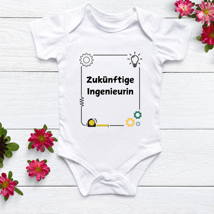 zukünftiger Ingenieur - Märchen Mode aus Bio - Baumwolle personalisierte geschenke Babyset & Bodys mit spruch & Geschenkideen für Neugeborene & 0–24 Monate & und perfekt als Geschenk zur Geburt