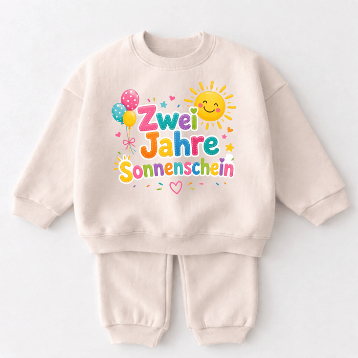 Zwei Jahre Sonnenschein - Märchen Mode aus Bio-Baumwolle personalisierte geschenke Babyset & Bodys mit spruch & Geschenkideen für Neugeborene & 0–24 Monate & und perfekt als Geschenk zur Geburt